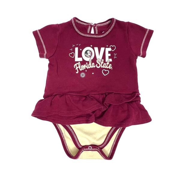 Florida State Seminoles Size 3-6 months FSU Baby Girl One Piece Outfit - Picture 1 of 5